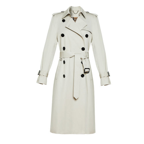 GeleiStory/GeleiStory 風(fēng)衣女加長(zhǎng)款春秋新款氣質(zhì)經(jīng)典純棉防水風(fēng)衣女士風(fēng)衣