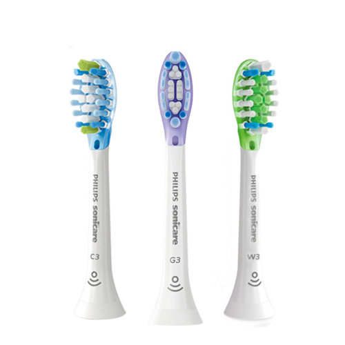 Philips/飛利浦 刷頭HX9043 9053 9063 9073適HX9954/24/03 智臻亮白刷頭HX9063黑色