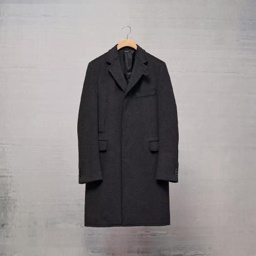  HERMES愛馬仕 22年秋冬 男士 大衣 Manteau Liverpool details cuir H261020H23W46