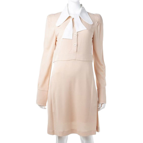 CHLOE/克洛伊  蔻依女裝 女士淺粉色時(shí)尚休閑連衣裙  17HRO3117H084NR905