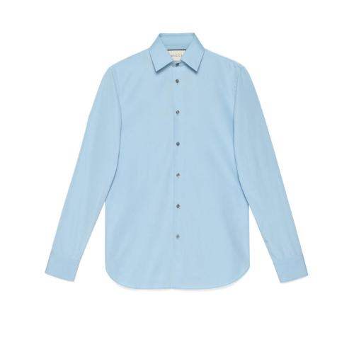  GUCCI古馳 22年秋冬 男士 棉布府綢襯衫 494722 21131 4910