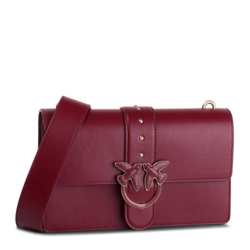 Pinko/品高 女士Love系列純色牛皮斜挎包單肩包燕子包女包 1P21EG 多色可選