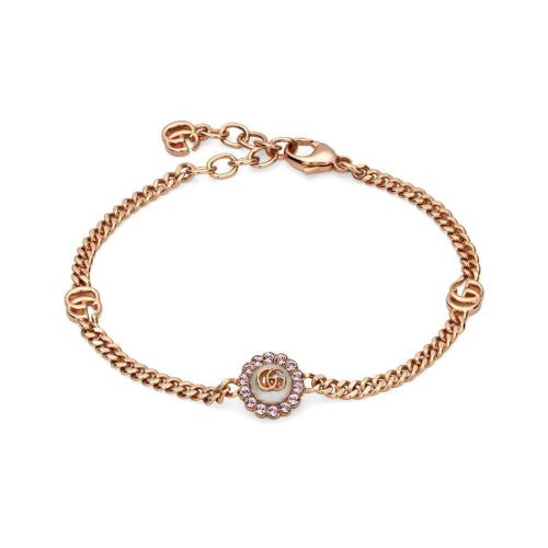  GUCCI古馳 22年秋冬 女士 雙G花朵手鐲 702604 I9875 5570