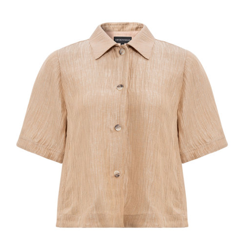 Emporio Armani/安普里奧阿瑪尼 卡其色 女士短袖襯衫 3K2C62-2N7PZ-0123