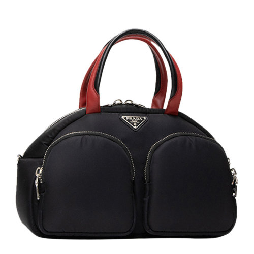 PRADA/普拉達(dá) 黑色尼龍女士手提包  1BB064-2CKI-F0D9A-OOO