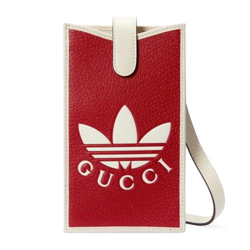  GUCCI古馳 22年秋冬 女士 adidas x Gucci聯(lián)名系列手機(jī)套 702203 UZ3BT 6484