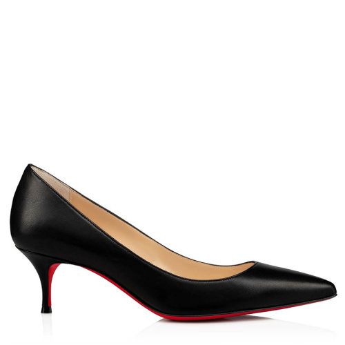 Christian Louboutin/克里斯提魯布托 女士黑色柔軟的皮革凱特（Kate）高跟鞋3191530BK01