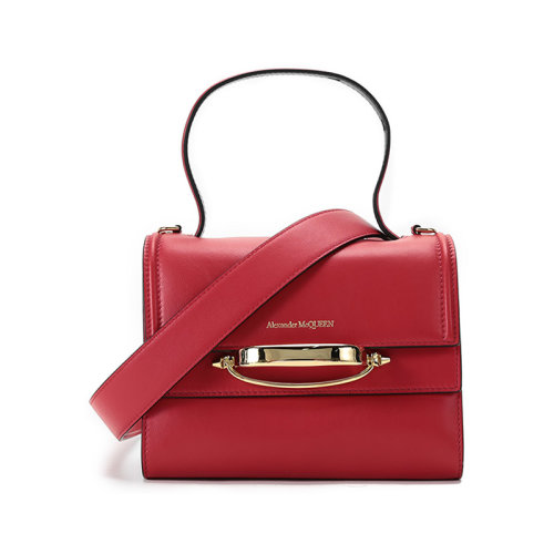 Alexander McQueen/亞歷山大麥昆  女士The Story系列牛皮手提單肩斜挎包 619746 D78AT