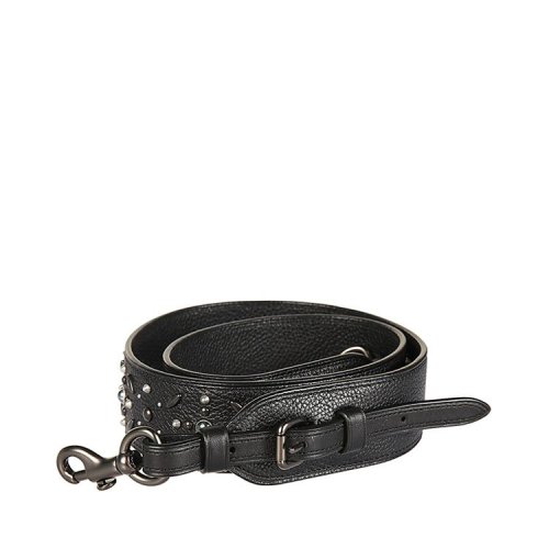 COACH/蔻馳 18年春夏 簡約 金屬扣 女包  女性 黑色 包帶 87294 BPBLK