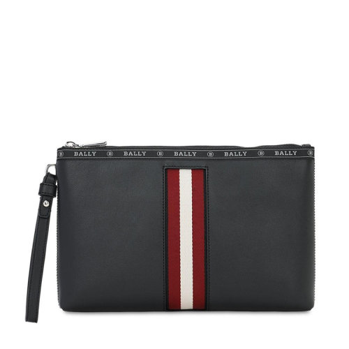 BALLY/巴利 男士 男包 黑色皮革時尚手拿包 6227997