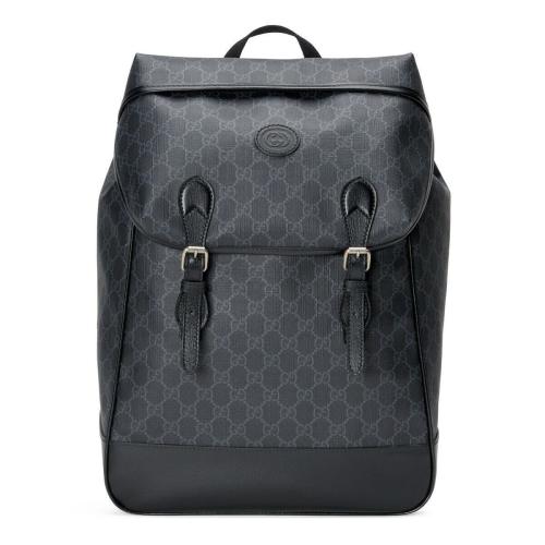  GUCCI古馳 22年秋冬 男士 飾互扣式雙G中號(hào)背包 696013 97S9F 1000