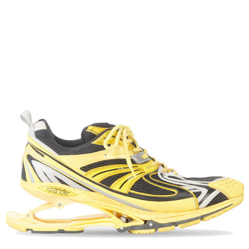 Balenciaga/巴黎世家 X-PANDER系列 男士黃色網(wǎng)眼和尼龍運(yùn)動(dòng)鞋653871W2RA37012