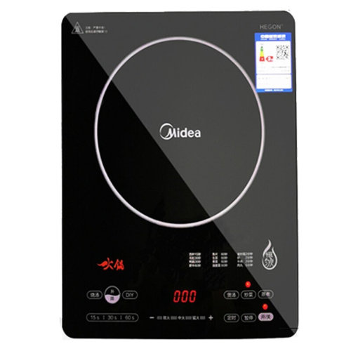 Midea/美的 電磁爐RH2288可升降火鍋 恒勻火2200W立體加熱定時(shí)4D大火力