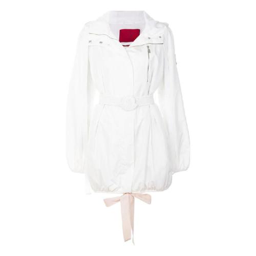 Moncler/蒙克萊 女士白色滌綸大衣 4910005 64140 002