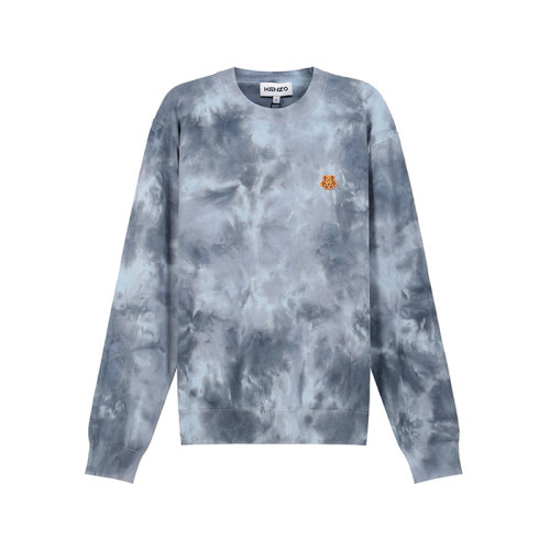 KENZO/高田賢三【22春夏新款】男士棉質扎染圖案圓領長袖針織衫 5PU681 3TG