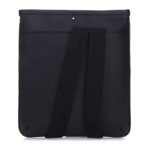 MontBlanc/萬(wàn)寶龍 男士黑色牛皮單肩包斜挎包休閑包郵差包男包 111138