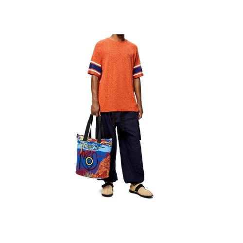  LOEWE羅意威 22年秋冬 男士 手提包 Shopper in recycled printed nylon B507472X01-9990 預(yù)定商品1-3周發(fā)貨