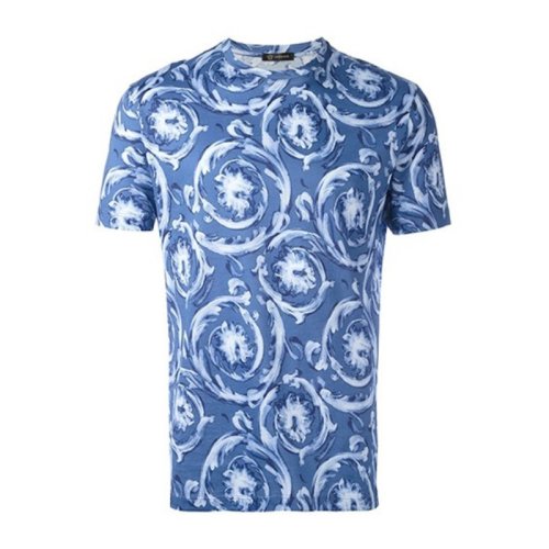  VERSACE/范思哲 男士印花棉質(zhì)短袖T恤 A76112 1185 A71Y PLFSX