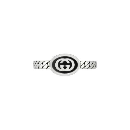  GUCCI古馳 22年秋冬 女士 互扣式雙G細(xì)版戒指 678654 J8410 8191