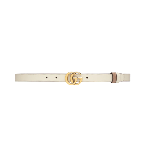 GUCCI/古馳 雙G帶扣雙面窄版腰帶 6594180YATC