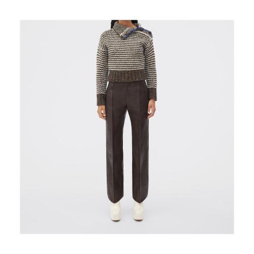  BV葆蝶家 22年秋冬 女士 針織衫 pull en laine epaisse a motif zigzag 721280V2CW01373