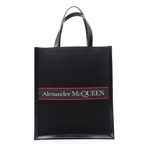  Alexander McQueen/亞歷山大麥昆 男士黑色時(shí)尚休閑手提包 653165 1AAAG 1077 PLSX