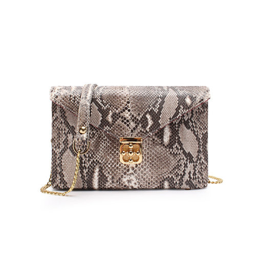 GeleiStory/GeleiStory 2021新款女包手提單肩包時(shí)尚設(shè)計(jì)感斜挎包蟒蛇皮包