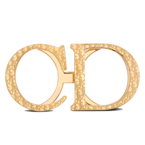 DIOR/迪奧新款 男士35毫米金色飾面黃銅老花圖案“CD”腰帶扣4907ORMET_H250