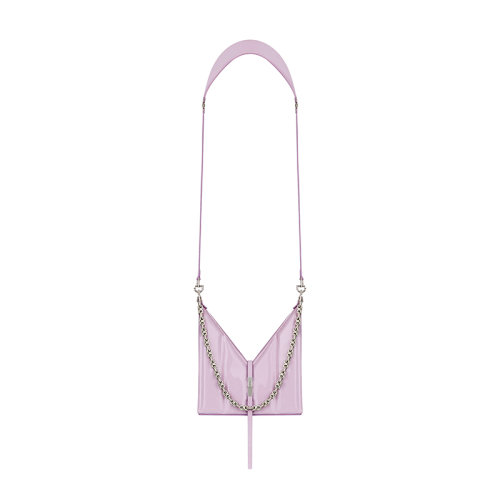 Givenchy/紀梵希 20  CUT OUT系列 女士迷你紫色漆皮絎縫小牛皮金屬搭扣鏈條單肩斜挎包BB50HNB16S-540