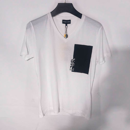 Emporio Armani/安普里奧阿瑪尼男士短袖T恤白色(瑕疵折扣）