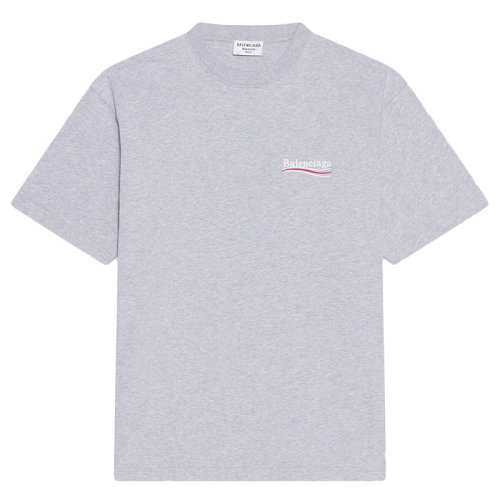 Balenciaga/巴黎世家  女士灰色棉質(zhì)復(fù)古大號T恤641655TKVJ11379