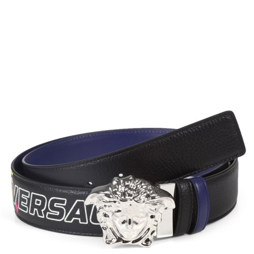 VERSACE/范思哲 男士皮革雙面板扣式腰帶皮帶 DCU6705 DVSAHS