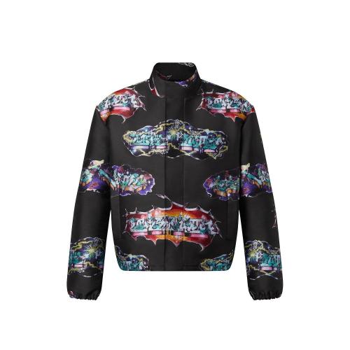  LV路易威登 22年秋冬 男士 夾克 LV 涂鴉圖案束腰夾克 1AA4NB 1AA4ND 1AA4NC 1AA4N9 1AA4N8 1A