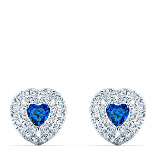 Swarovski/施華洛世奇 女士藍色仿水晶心形耳飾耳墜耳環(huán)耳釘 5511685