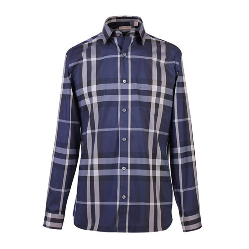 BURBERRY/博柏利 男裝 服飾 經(jīng)典時(shí)尚 格紋拼接 棉質(zhì)襯衣 男士長袖襯衫 3983541