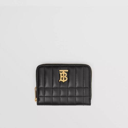  BURBERRY 22年秋冬 女士 Lola – 絎縫皮革蘿納拉鏈錢夾 80623731