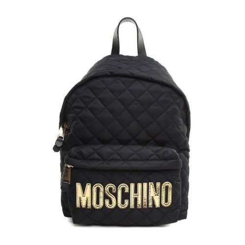 MOSCHINO/莫斯奇諾  女包女士黑色時尚百搭品牌字母雙肩包  B760782012555
