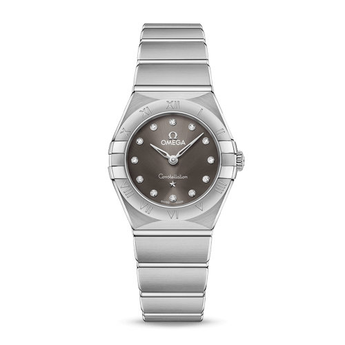 OMEGA/歐米茄 星座系列 精鋼 鉆石刻度 石英機(jī)芯 女士腕表 131.10.25.60.56.001