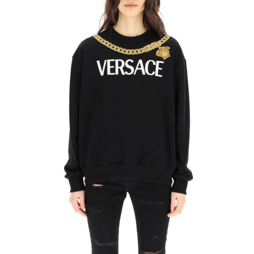  VERSACE/范思哲 女士印花棉質(zhì)針織衫/毛衣 1004131 1A01174 1B000 PLFSX