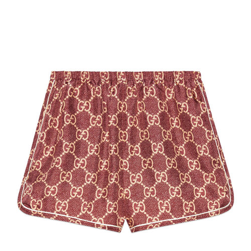 GUCCI/古馳 GG印花真絲短褲 女士短褲 644589 XJCL5