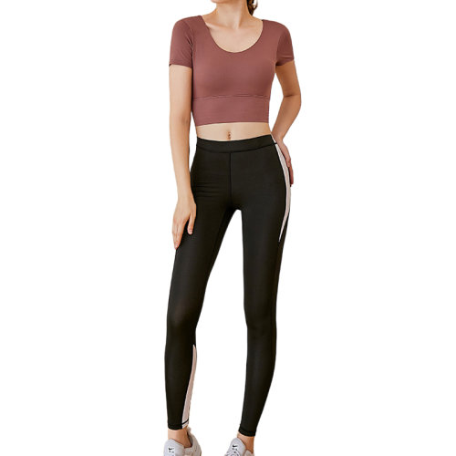 GeleiStory/GeleiStory 瑜伽服運動套裝女歐美提臀褲顯瘦性感健身房休閑吸汗速干上衣女裝＞女士套裝＞女運動套裝