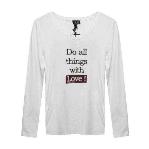 ARMANI JEANS/阿瑪尼牛仔/女士長袖T恤(瑕疵折扣）