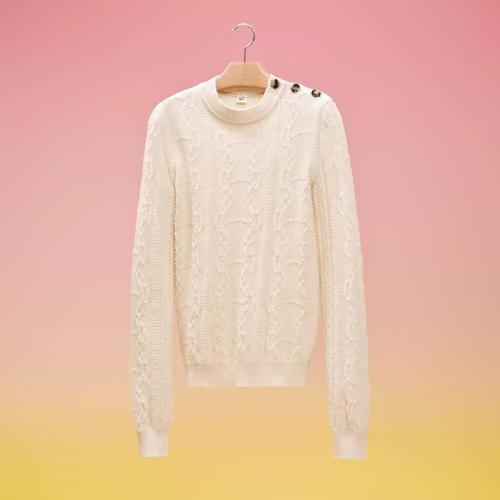  HERMES愛(ài)馬仕 22年秋冬 女士 針織衫 Pull manches longues H2H2644D6A344