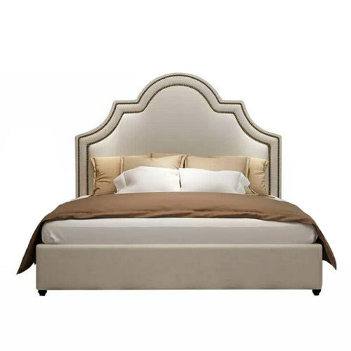 GeleiStory/GeleiStory 現(xiàn)代簡(jiǎn)約輕奢布藝床婚床雙人床小戶型主臥   家具家裝＞臥室家具＞床