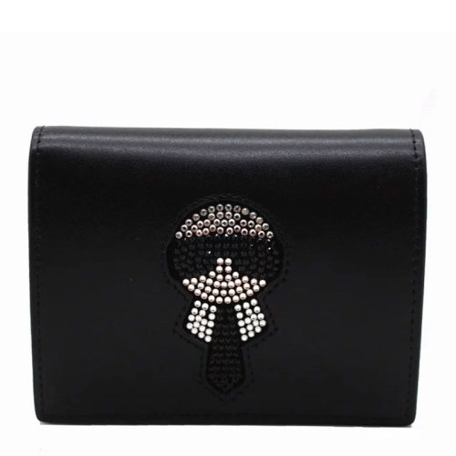 FENDI/芬迪 女士 女包 黑色皮革時尚卡包錢包 8M0387A6HVF0GXN