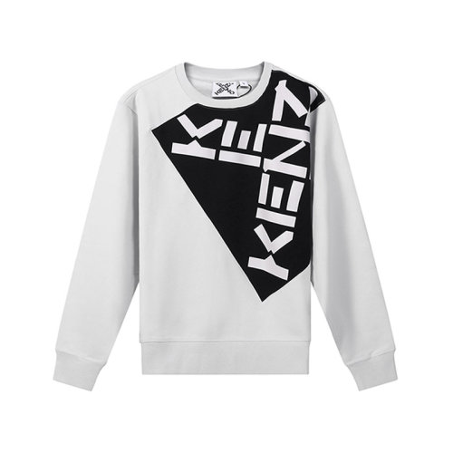 KENZO/高田賢三 男士KENZO SPORT系列棉質(zhì)Big X圓領(lǐng)長(zhǎng)袖衛(wèi)衣運(yùn)動(dòng)衫 5SW020 4MS
