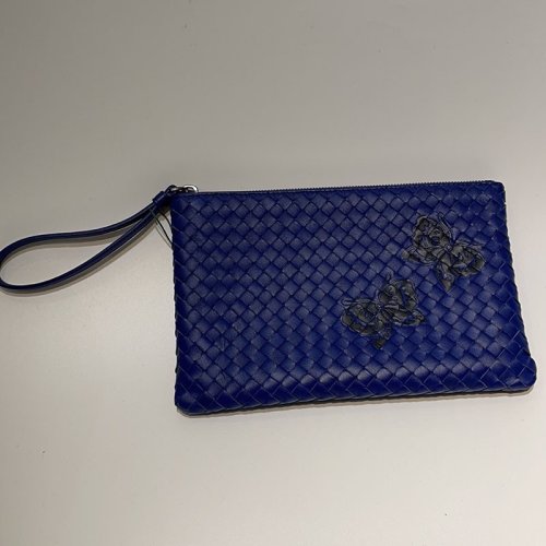  Bottega Veneta/葆蝶家 女士拼色皮革手拿包 420740VCL614378 PLSX