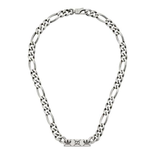  GUCCI古馳 22年秋冬 女士 adidas x Gucci聯(lián)名系列馬銜索鏈項鏈 710077 J8400 0728