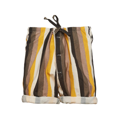 PRADA/普拉達(dá) 22年早春新款 男士鐵灰色印花棉質(zhì)百慕大短褲SPH173_10EM_F0D65_S_221