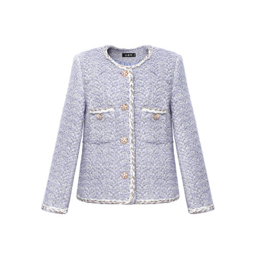 GeleiStory/GeleiStory小香風(fēng)外套女2021年新款女秋冬百搭格子長袖上衣法式洋氣減齡氣質(zhì)女士西裝＞女士西服